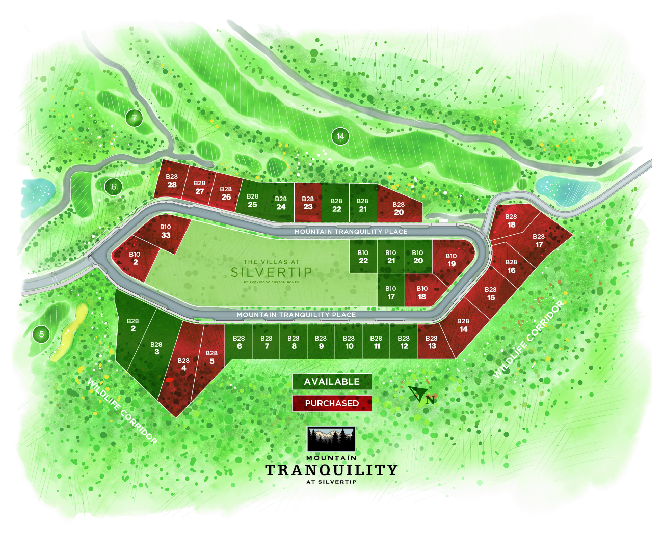 Mountain Tranquility homesites are selling quickly.